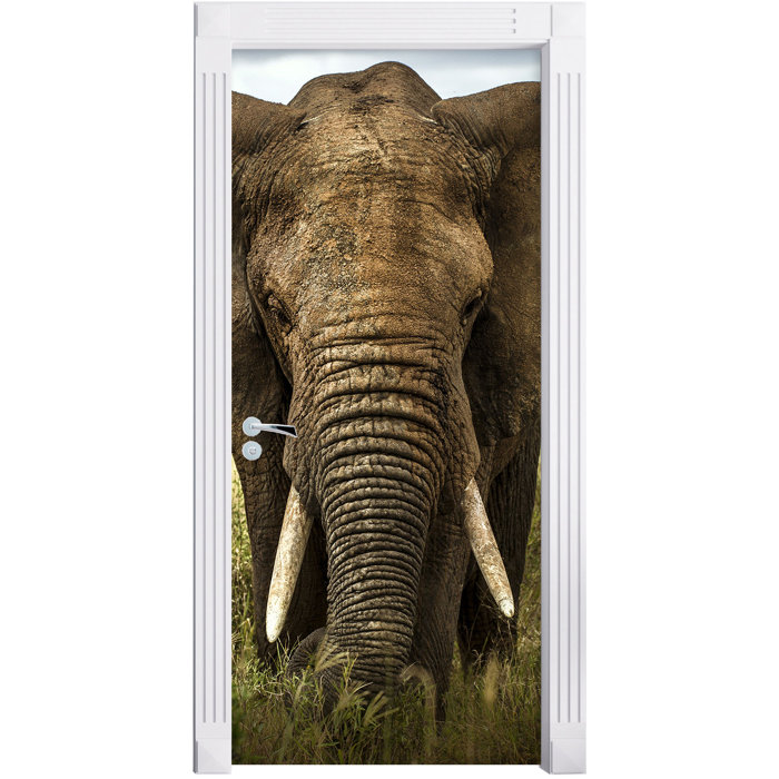 East Urban Home Impressive Elephant Door Sticker Wayfair.co.uk